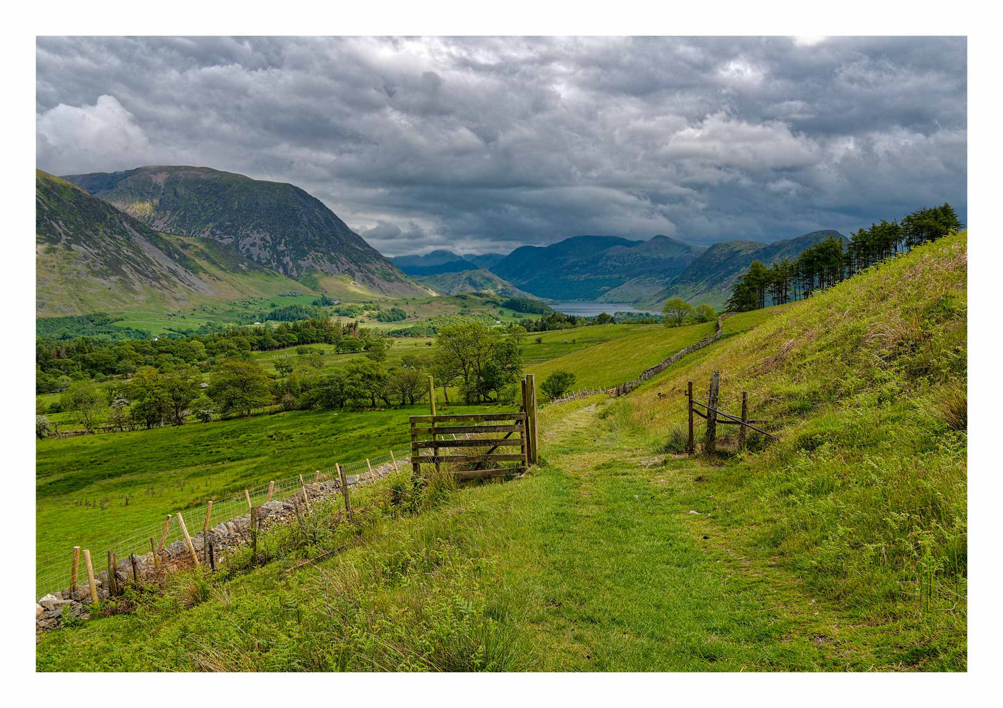 Lorton Vale with Grasmoor in the Distance