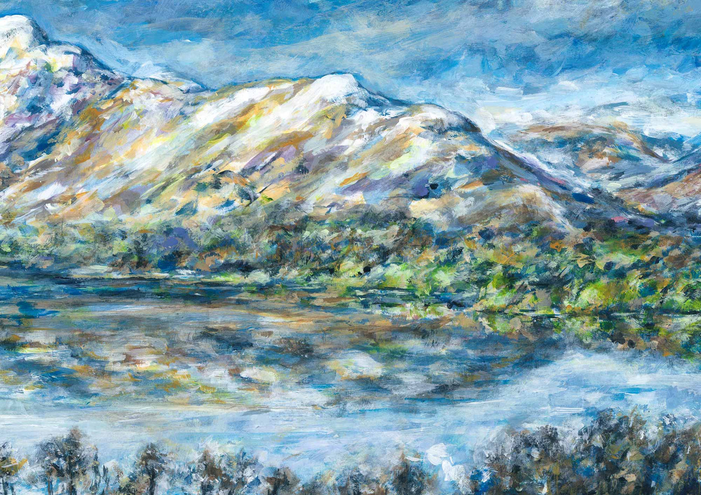 Catbells and Derwent Water in Winter