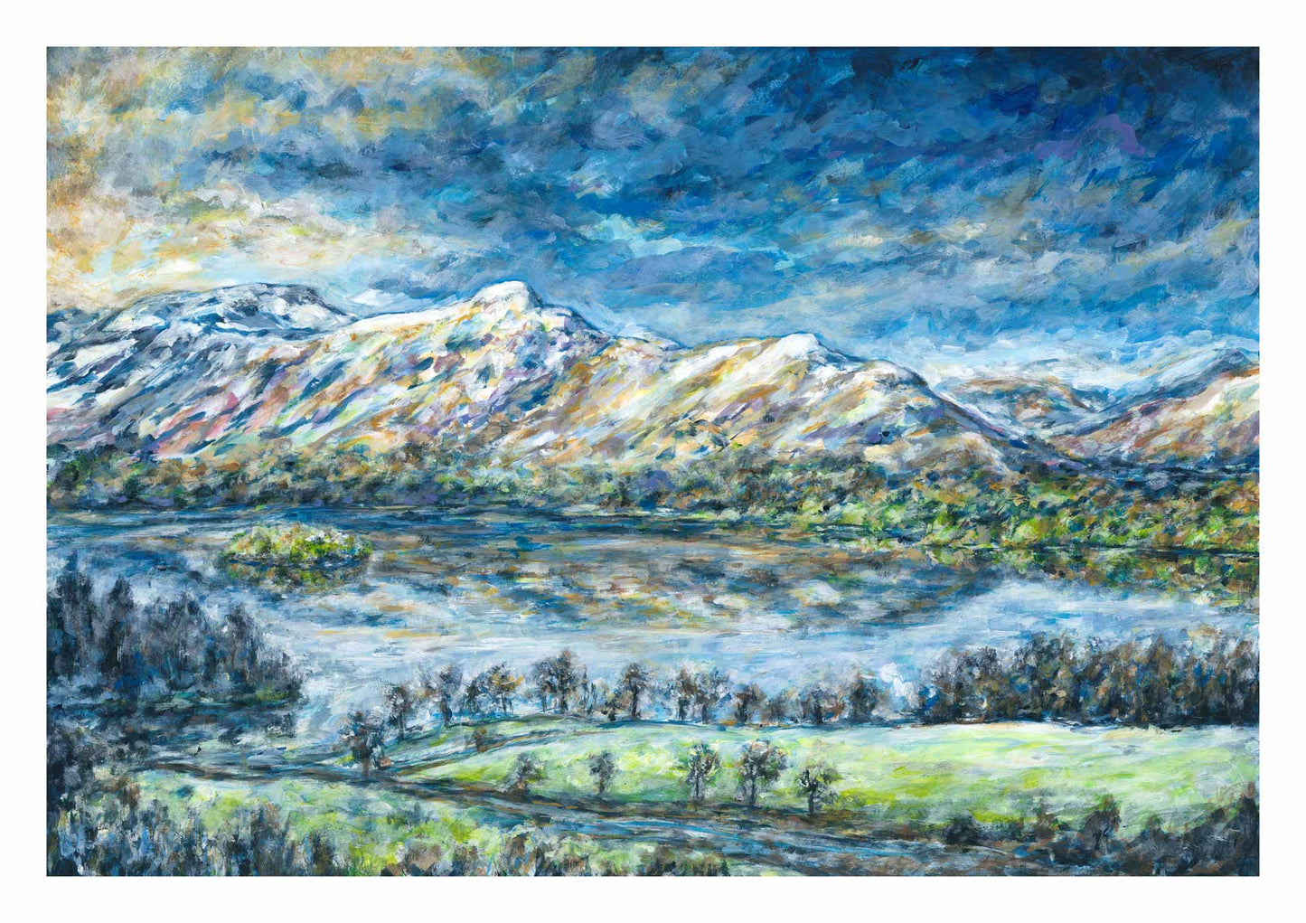 Catbells and Derwent Water in Winter